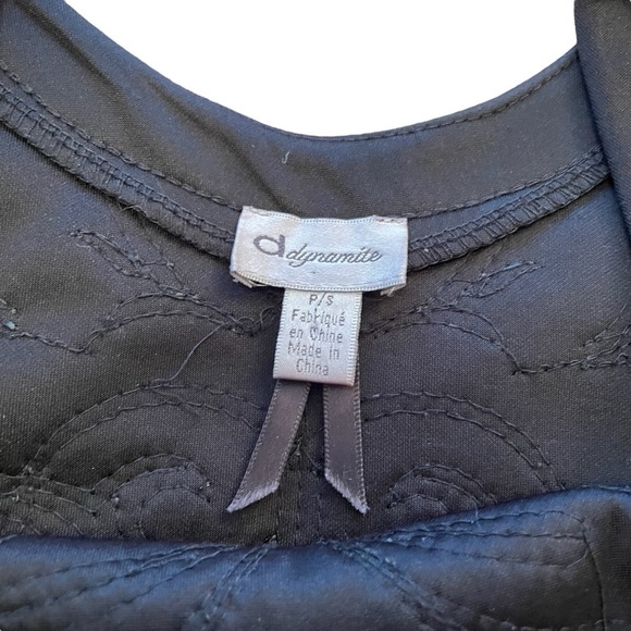 Black Mini dress bodycon with sequins long sleeves Size Medium - NWOT - Picture 7 of 9